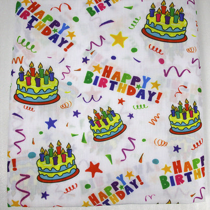 Happy Birthday Print Fabric