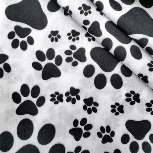 Dog Paw Print Fabric