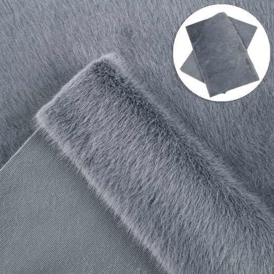 Solid Color Long Plush Velvet Fabric by Half Yard(50*140cm)