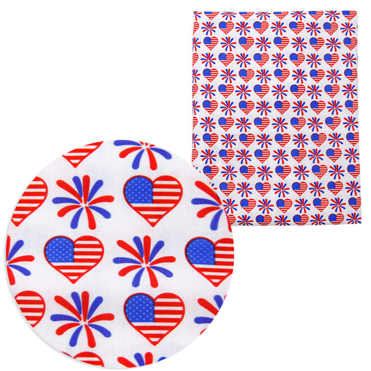 4th of July Print Fabric