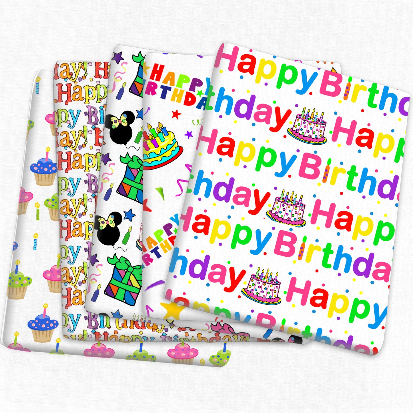Happy Birthday Print Fabric