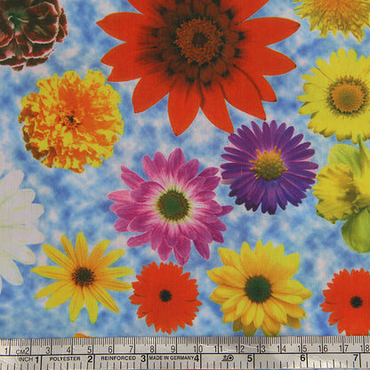 Daisy Flower Print Fabric