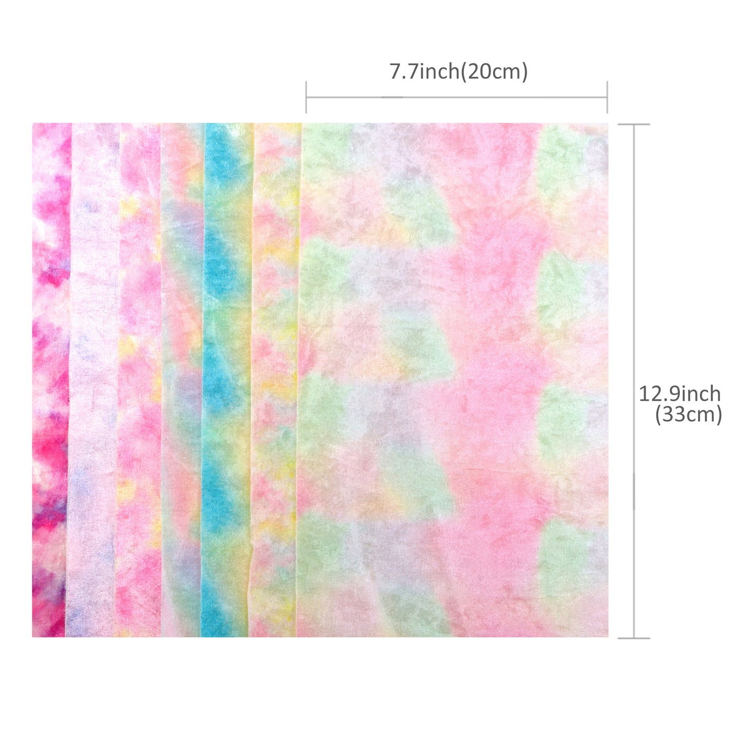 7pcs/set Velvet Fabric Set（20*33cm)