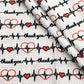 Heart Beating Print Fabric